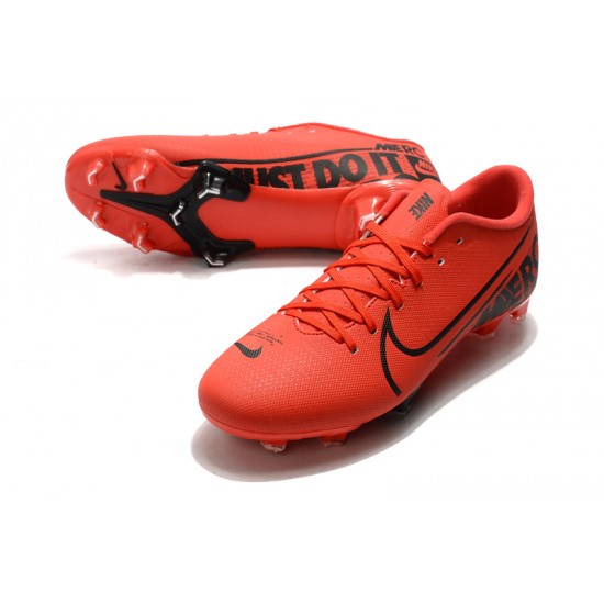 Nike Mercurial Vapor XIII PRO FG Red Black Soccer Cleats