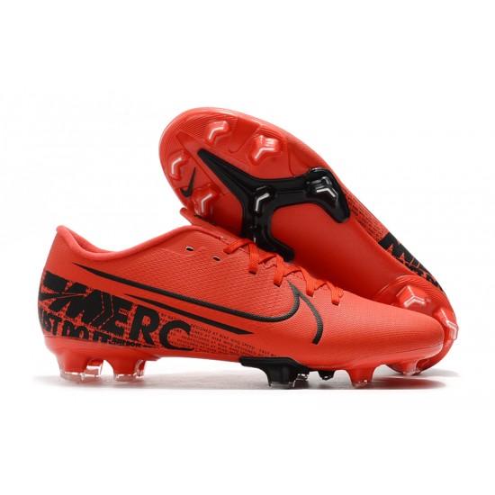 Nike Mercurial Vapor XIII PRO FG Red Black Soccer Cleats