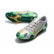 Shop Now Nike Mercurial Vapor XIII PRO FG Silver Green Yellow Soccer Cleats Online