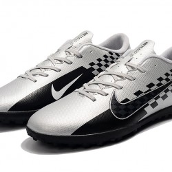 Nike Mercurial Vapor XIII TF Black Silver Soccer Cleats