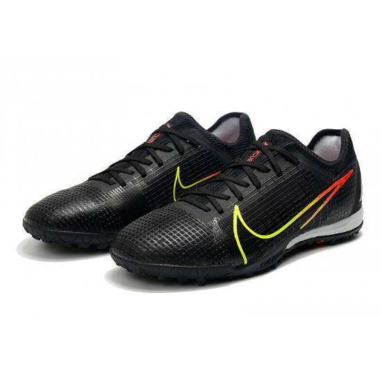 Shop Now Nike Mercurial Zoom Vapor 14 Pro TF Mens Black Green White Soccer Cleats For Sale