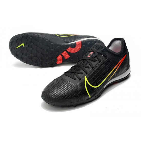 Shop Now Nike Mercurial Zoom Vapor 14 Pro TF Mens Black Green White Soccer Cleats For Sale