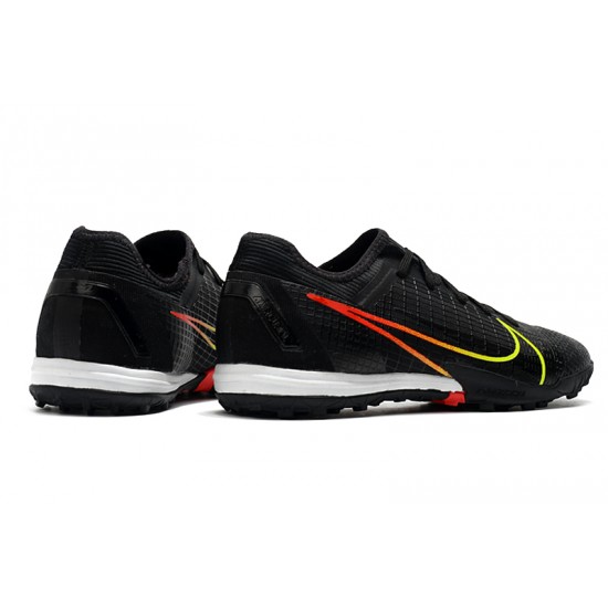 Shop Now Nike Mercurial Zoom Vapor 14 Pro TF Mens Black Green White Soccer Cleats For Sale