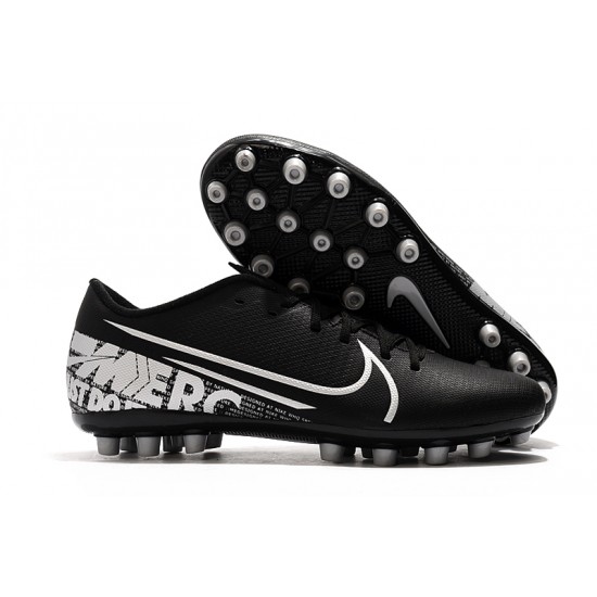 Nike Vapor 13 Academy AG R Black White Soccer Cleats