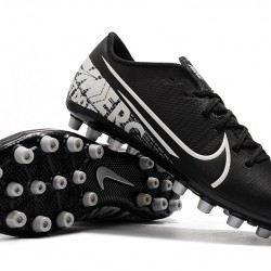 Nike Vapor 13 Academy AG R Black White Soccer Cleats