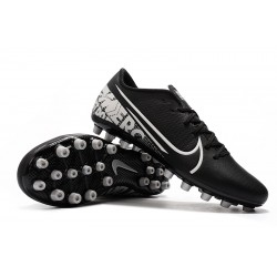 Nike Vapor 13 Academy AG R Black White Soccer Cleats