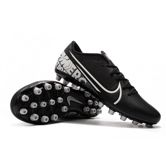 Nike Vapor 13 Academy AG R Black White Soccer Cleats