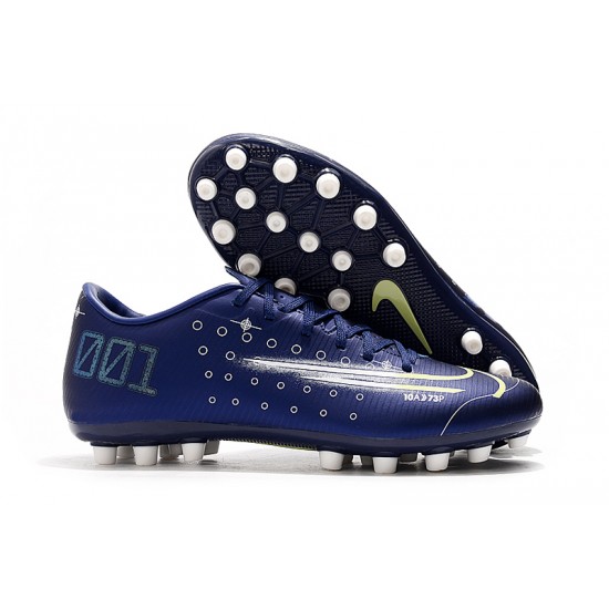 Nike Vapor 13 Academy AG R Deep Blue White Soccer Cleats