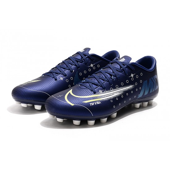 Nike Vapor 13 Academy AG R Deep Blue White Soccer Cleats