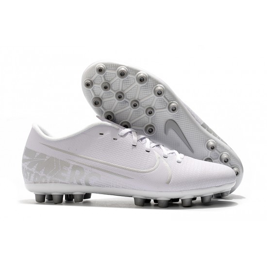 Our Top Picks Nike Vapor 13 Academy AG R White Silver Soccer Cleats On Sale