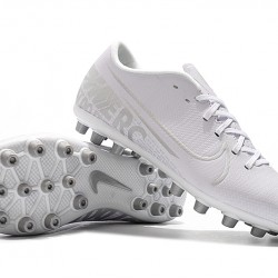 Nike Vapor 13 Academy AG R White Silver Soccer Cleats