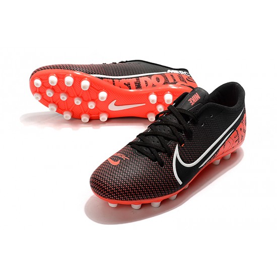 Nike Vapor 13 Academy AG-R Black Orange White Soccer Cleats