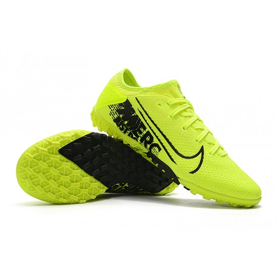 Nike Vapor 13 Pro TF Black Green Yellow Soccer Cleats