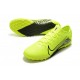 Nike Vapor 13 Pro TF Black Green Yellow Soccer Cleats