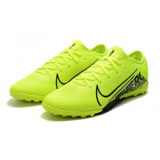 Nike Vapor 13 Pro TF Black Green Yellow Soccer Cleats
