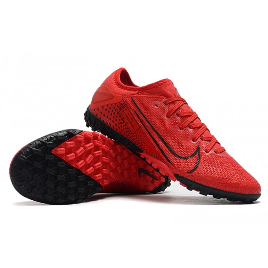 Nike Vapor 13 Pro TF Black Red Soccer Cleats