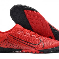 Nike Vapor 13 Pro TF Black Red Soccer Cleats