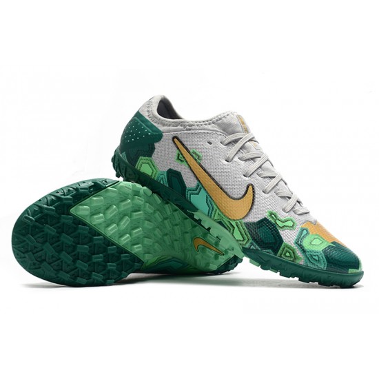 Nike Vapor 13 Pro TF Green Grey Gold Soccer Cleats