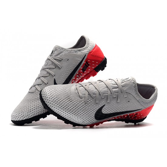 Nike Vapor 13 Pro TF Grey Black Red Soccer Cleats