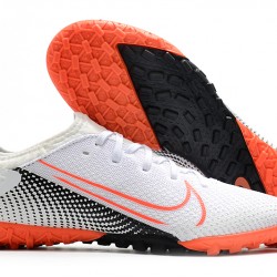 Nike Vapor 13 Pro TF White Black Orange Soccer Cleats