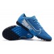 Nike Vapor 13 Pro TF White Blue Black Soccer Cleats