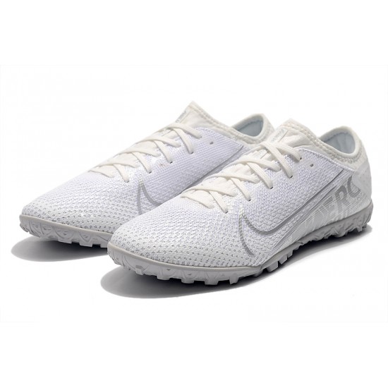 Nike Vapor 13 Pro TF White Silver Soccer Cleats