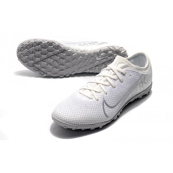 Nike Vapor 13 Pro TF White Silver Soccer Cleats