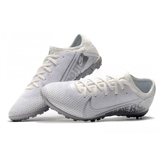 Nike Vapor 13 Pro TF White Silver Soccer Cleats