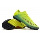 Nike Vapor 13 Pro TF Yellow Green Black Red Soccer Cleats