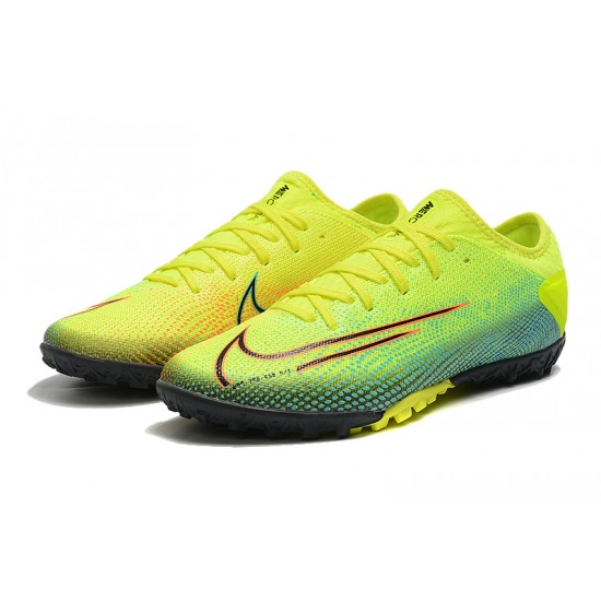 Nike Vapor 13 Pro TF Yellow Green Black Red Soccer Cleats