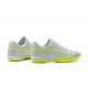 Nike Vapor 14 Academy TF Low Mens Grey Yellow Green Soccer Cleats