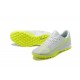 Nike Vapor 14 Academy TF Low Mens Grey Yellow Green Soccer Cleats