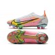 Nike Vapor 14 Elite FG Low Mens Womens White Yellow Black Orange Soccer Cleats