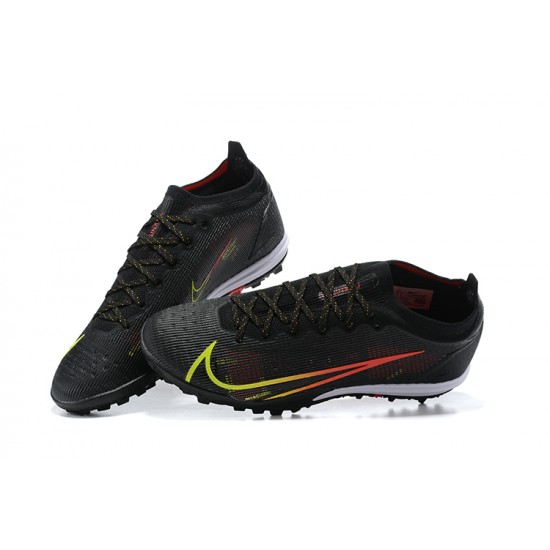 Nike Vapor 14 Elite TF Low Mens Black Green Red White Soccer Cleats