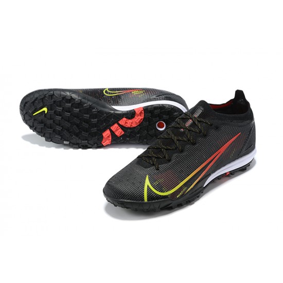 Nike Vapor 14 Elite TF Low Mens Black Green Red White Soccer Cleats