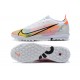 Nike Vapor 14 Elite TF Low Mens White Yellow Black Soccer Cleats