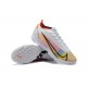 Nike Vapor 14 Elite TF Low Mens White Yellow Black Soccer Cleats