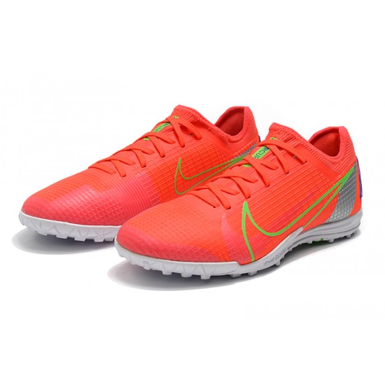 Nike Zoom Vapor 14 Pro TF Low Mens Red Grey Green Soccer Cleats