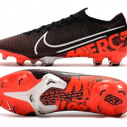 Nike Dream Speed Mercurial Vapor 13 Elite FG Black White Orange Soccer Cleats