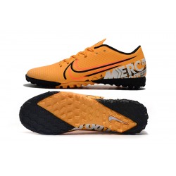 Nike Mercurial Vapor 13 Academy TF Black Orange Soccer Cleats