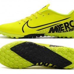 Nike Mercurial Vapor 13 Academy TF Black Yellow Soccer Cleats