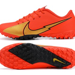 Nike Mercurial Vapor 13 Academy TF Red Gold Soccer Cleats