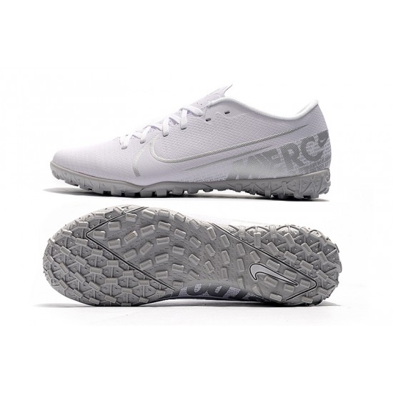 Nike Mercurial Vapor 13 Academy TF White Grey Soccer Cleats