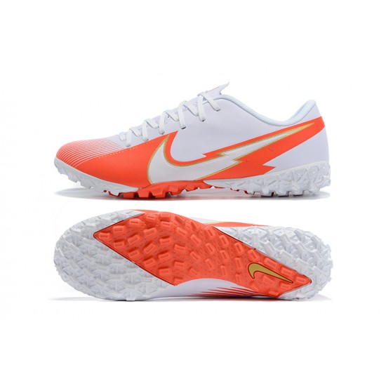 Nike Mercurial Vapor 13 Academy TF White Orange Soccer Cleats