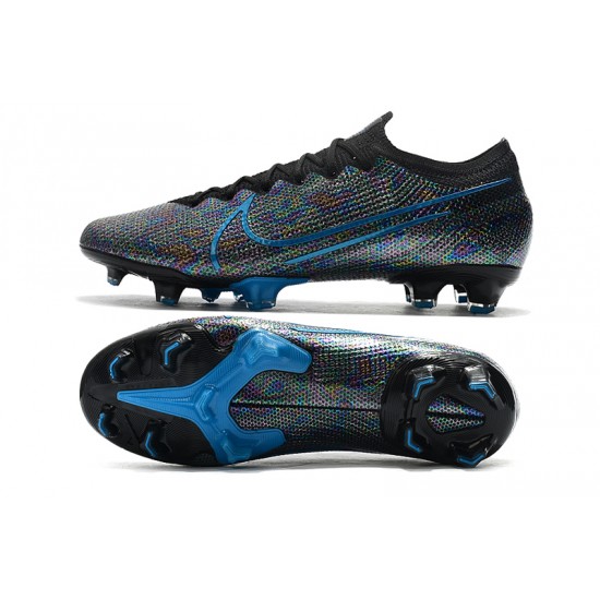 Nike Mercurial Vapor 13 Elite FG Black Blue Soccer Cleats