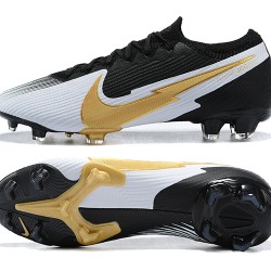 Nike Mercurial Vapor 13 Elite FG Black Silver Gold Soccer Cleats