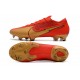 Nike Mercurial Vapor 13 Elite FG Deep Red Black Gold Soccer Cleats