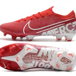 Nike Mercurial Vapor 13 Elite FG Deep Red White Soccer Cleats