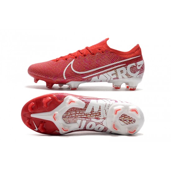 Nike Mercurial Vapor 13 Elite FG Deep Red White Soccer Cleats