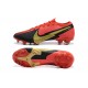 Nike Mercurial Vapor 13 Elite FG Red Black Gold Soccer Cleats